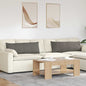 Sofa Cushions 2 pcs Light Yellow 120 x 40 cm Corduroy Fabric