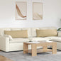 Sofa Cushions 2 pcs Light Yellow 120 x 40 cm Corduroy Fabric