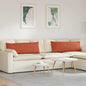 Sofa Cushions 2 pcs Light Yellow 120 x 40 cm Corduroy Fabric