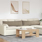 Sofa Cushions 2 pcs Beige 120 x 40 cm fabric