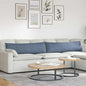 Sofa Cushions 2 pcs Light Yellow 120 x 40 cm Corduroy Fabric