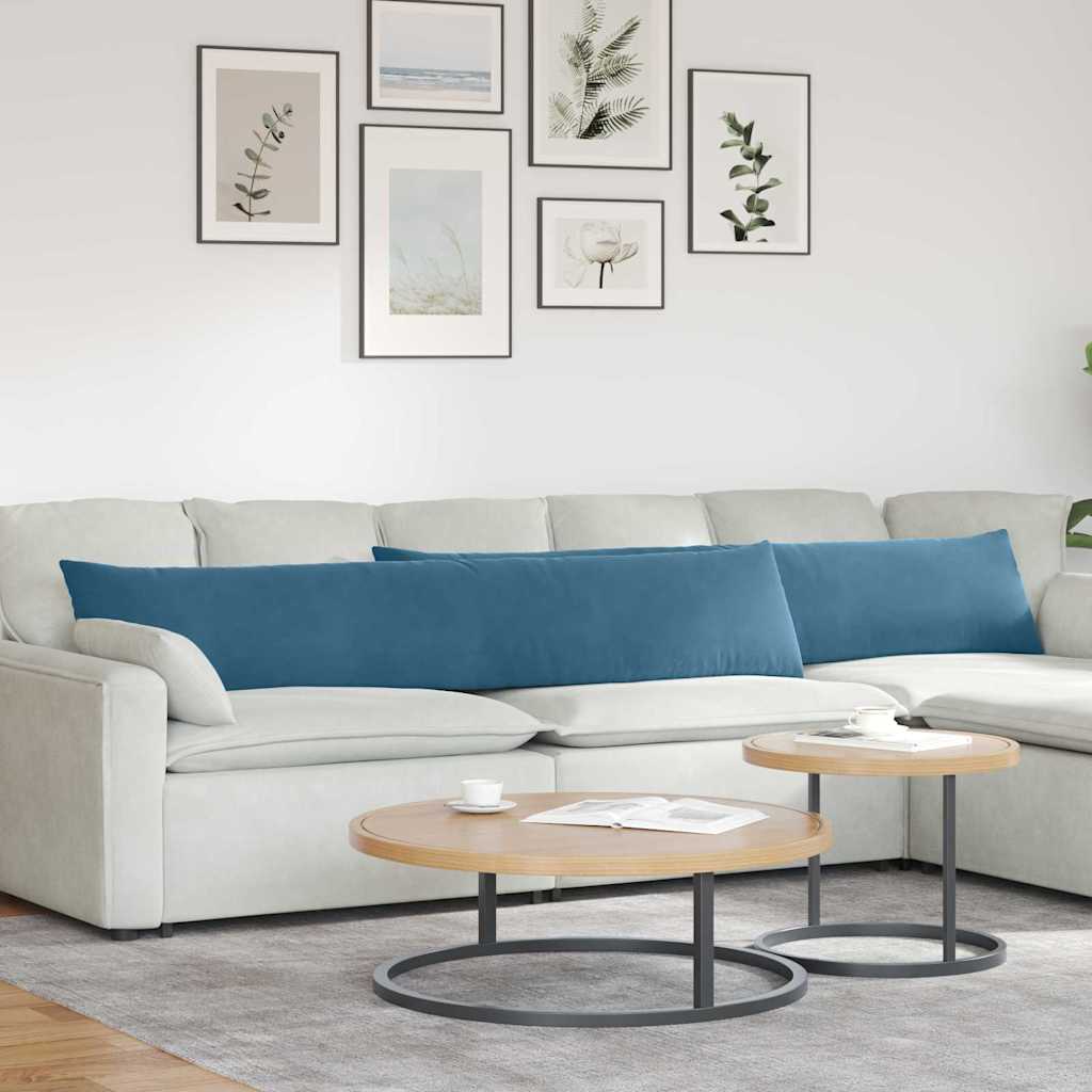 Sofa Cushions 2 pcs Yellow 120 x 40 cm Corduroy Fabric