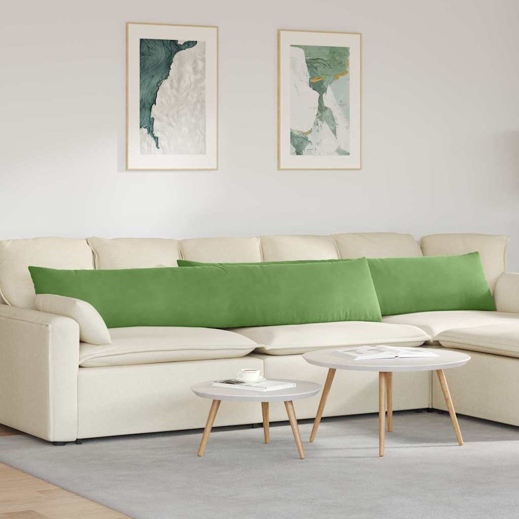 Sofa Cushions 2 pcs Yellow 120 x 40 cm Corduroy Fabric