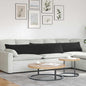 Sofa Cushions 2 pcs Yellow 120 x 40 cm Corduroy Fabric