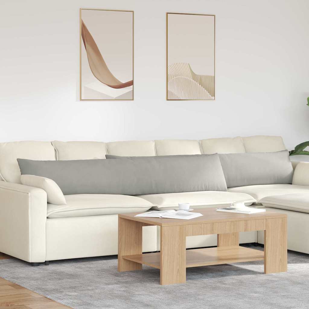 Almofadas de sofá 2 pçs Bege 120 x 40 cm tecido