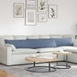 Sofa Cushions 2 pcs Light Yellow 120 x 40 cm Corduroy Fabric