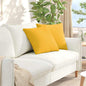 Sofa Cushions 2 pcs Light Yellow 120 x 40 cm Corduroy Fabric