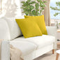 Almofadas de Sofá 2 unidades Amarelo 120 x 40 cm Tecido de Veludo Cotelê