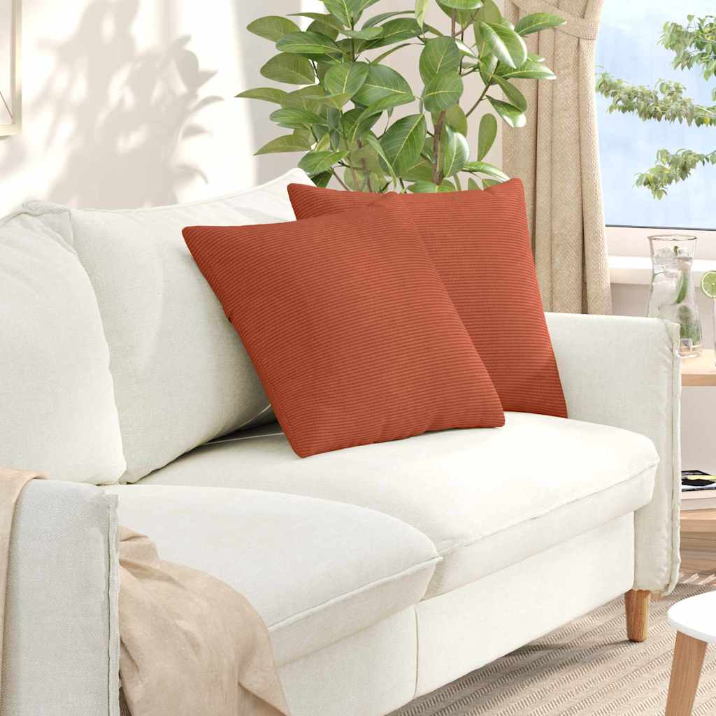 Sofa Cushions 2 pcs Light Yellow 120 x 40 cm Corduroy Fabric