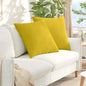 Almofadas de Sofá 2 unidades Amarelo 120 x 40 cm Tecido de Veludo Cotelê