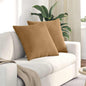 Sofa Cushions 2 pcs Yellow 120 x 40 cm Corduroy Fabric