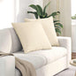 Sofa Cushions 2 pcs Light Yellow 120 x 40 cm Corduroy Fabric