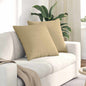 Sofa Cushions 2 pcs Light Yellow 120 x 40 cm Corduroy Fabric