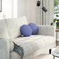 Seat Cushions 2 pcs Light Yellow Ø30 x 13 cm fabric