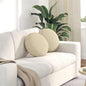 Seat Cushions 2 pcs Light Yellow Ø30 x 13 cm fabric
