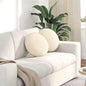 Seat Cushions 2 pcs Light Yellow Ø 40 cm Corduroy