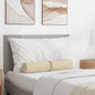 Almofadas Bolster 2 pçs Amarelo Claro Ø 15 x 40 cm tecido