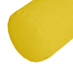 Cojines Bolster 2 pcs Amarillo Claro Ø 15 x 40 cm tela