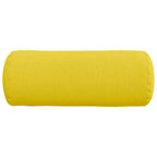 Cojines Bolster 2 pcs Amarillo Claro Ø 15 x 40 cm tela
