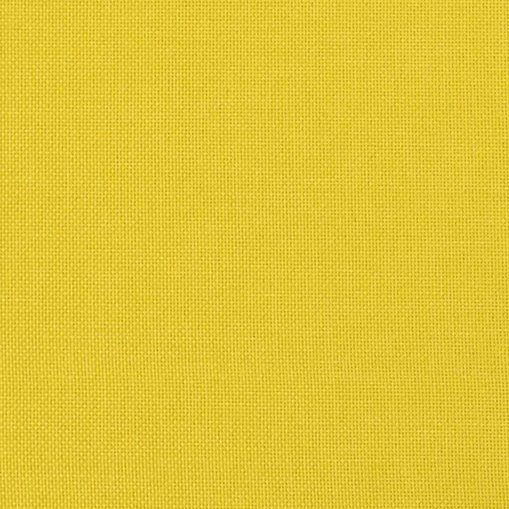 Cojines Bolster 2 pcs Amarillo Claro Ø 15 x 40 cm tela