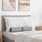 Almofadas Bolster 2 pçs Amarelo Claro Ø 15 x 40 cm tecido