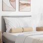 Bolster Cushions 2 pcs Beige Ø 15 x 40 cm Microfiber Fabric