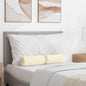 Bolster Cushions 2 pcs Light Yellow Ø 15 x 40 cm Corduroy