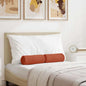 Bolster Cushions 2 pcs Light Yellow Ø 15 x 40 cm Corduroy