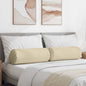 Almofadas Bolster 2 pçs Amarelo Claro Ø 15 x 40 cm tecido