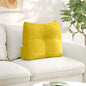 Cojín de Espalda Amarillo 100 x 24 x 50 cm Terciopelo