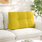 Cojín de Espalda Amarillo 100 x 24 x 50 cm Terciopelo