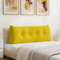 Cojín de Espalda Amarillo 100 x 24 x 50 cm Terciopelo