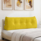 Cojín de Espalda Amarillo 100 x 24 x 50 cm Terciopelo