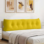 Cojín de Espalda Amarillo 100 x 24 x 50 cm Terciopelo