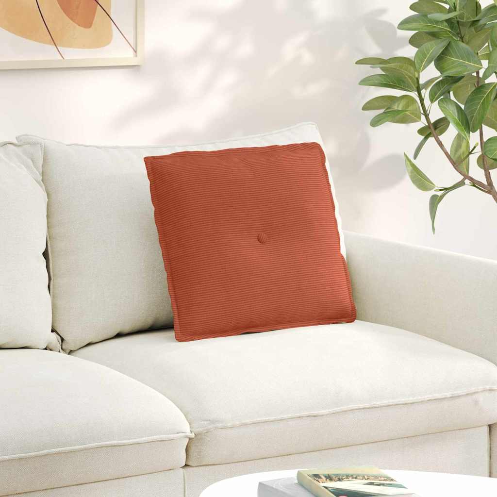 Cojín de Espalda Amarillo Claro 100 x 50 cm Tela de pana