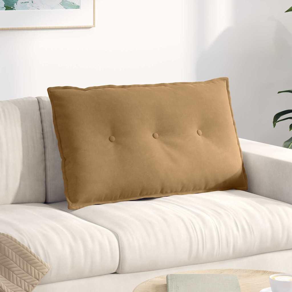 Cojín de Espalda Amarillo 100 x 50 cm Tela de pana