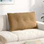 Cojín de Espalda Amarillo 100 x 50 cm Tela de pana