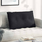 Beige Back Cushion 100 x 50 cm Microfiber fabric