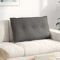 Light Yellow Back Cushion 100 x 50 cm Corduroy Fabric