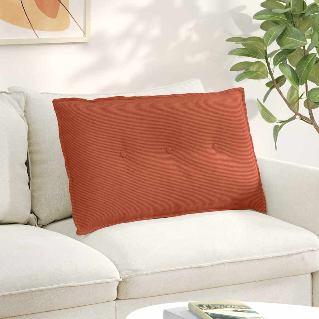 Cojín de Espalda Amarillo Claro 100 x 50 cm Tela de pana