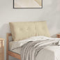 Beige Back Cushion 100 x 50 cm Microfiber fabric