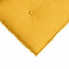 Cojín de Espalda Amarillo Claro 100 x 50 cm Tela de pana