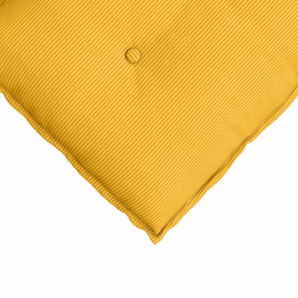 Cojín de Espalda Amarillo Claro 100 x 50 cm Tela de pana