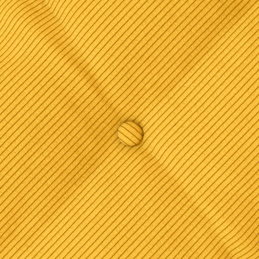 Cojín de Espalda Amarillo Claro 100 x 50 cm Tela de pana