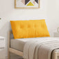 Light Yellow Back Cushion 100 x 50 cm Corduroy Fabric