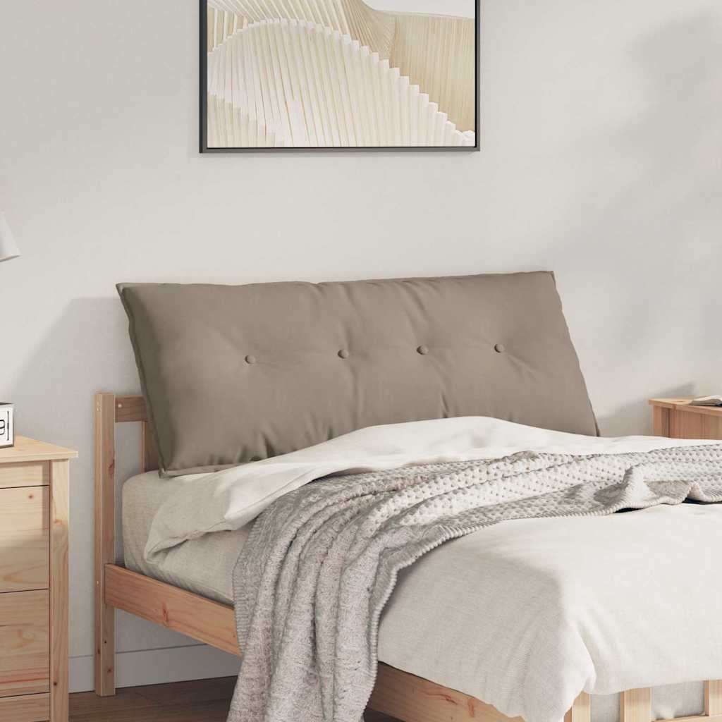 Cojín de Espalda Beige 100 x 50 cm Tela de microfibra