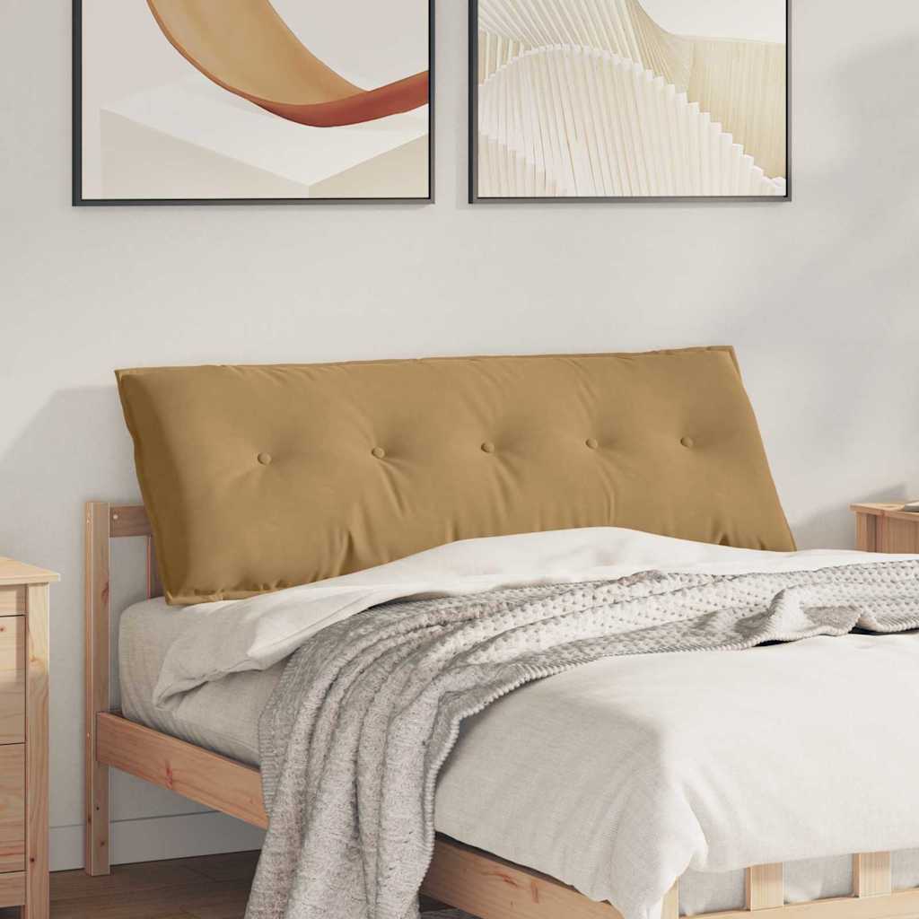 Cojín de Espalda Amarillo 100 x 50 cm Tela de pana