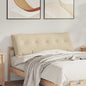 Beige Back Cushion 100 x 50 cm Microfiber fabric