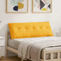 Light Yellow Back Cushion 100 x 50 cm Corduroy Fabric