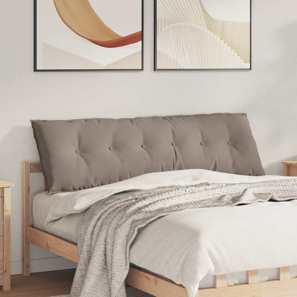 Cojín de Espalda Beige 100 x 50 cm Tela de microfibra